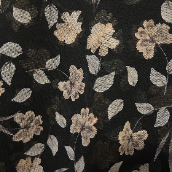 Alfani double layer laced bell sleeve dress top - Picture 2 of 5